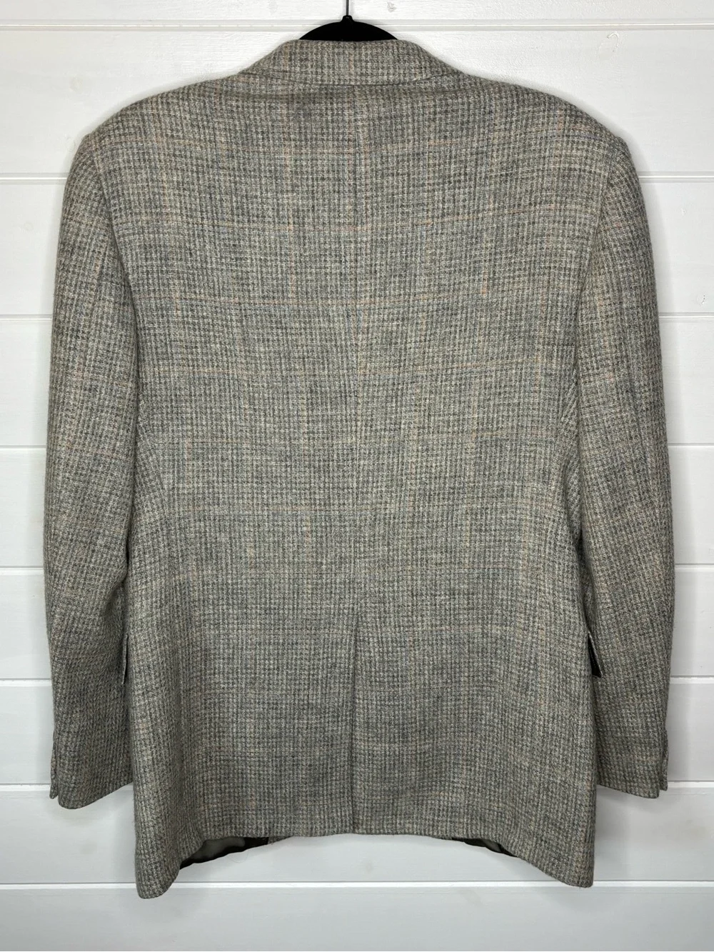 Evan-Picone for J.W. Robinson’s 100% Wool Gray Plaid Sport Coat Blazer 40R USA